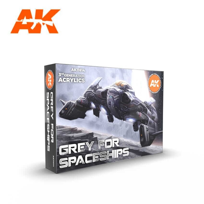 AK Interactive Gray for Spaceship Set 3rd Gen Paint Set AK11614
