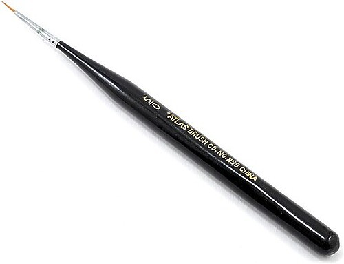 Atlas-Brush 5/0 Taklon ultra mini brush – Hobby and Model Paint Brush – #255-5