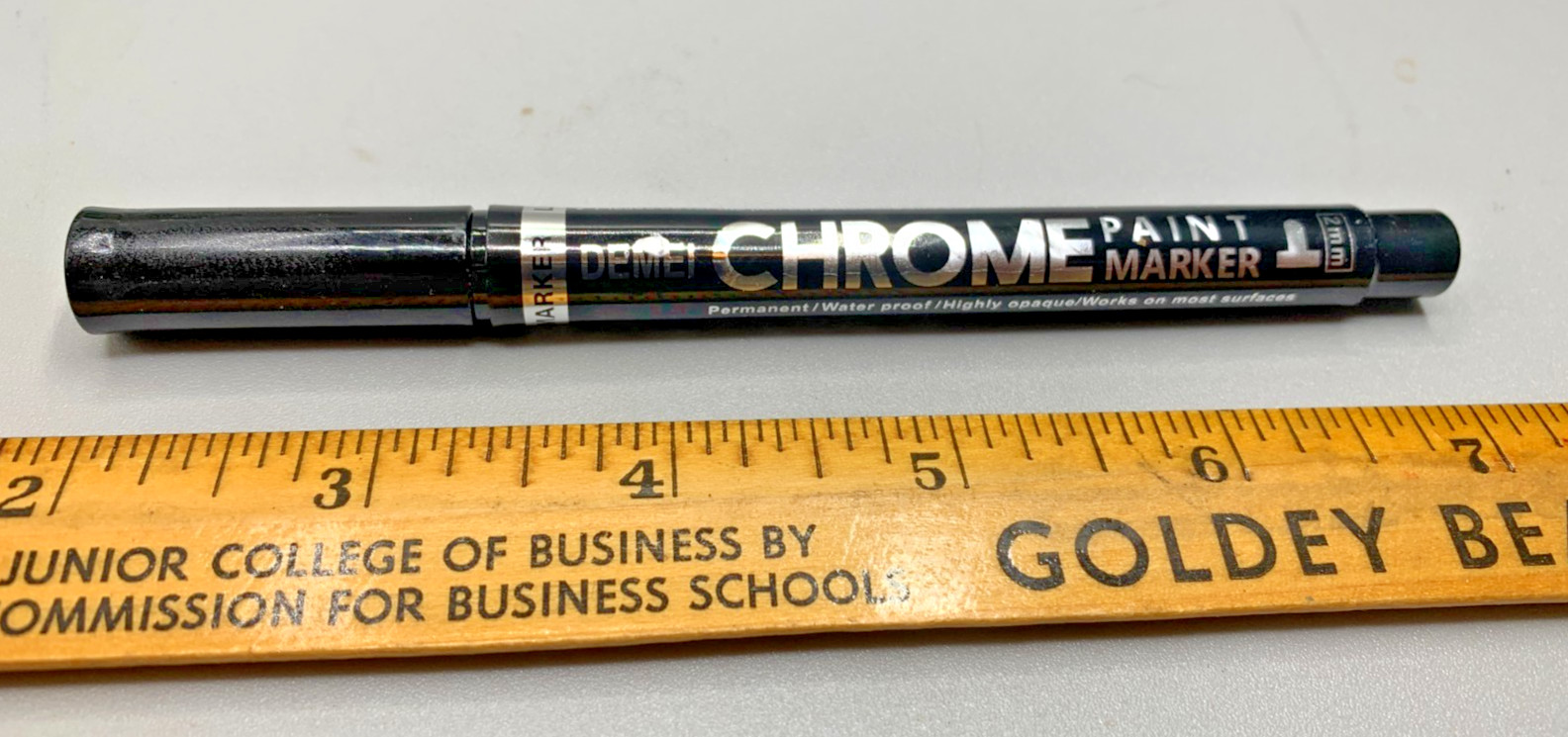 Chrome Paint Pen Hobby Model Cars Crafts Medium Tip 2mm Permanent New Bright