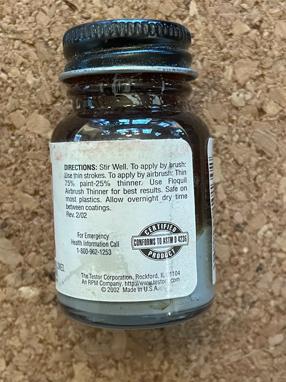 New Bottle of Vintage Floquil – 110130 – SP Lettering Gray – 1oz