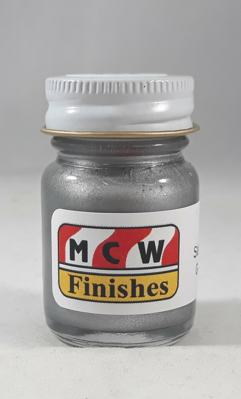 MCW Finishes 6304E Satin Silver Met. Enamel Model Paint for Auto