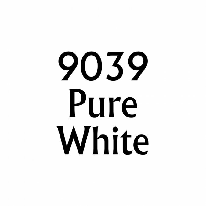 PURE WHITE Reaper Miniatures Master Series Paints REM09039 (0.5 oz Bottle)
