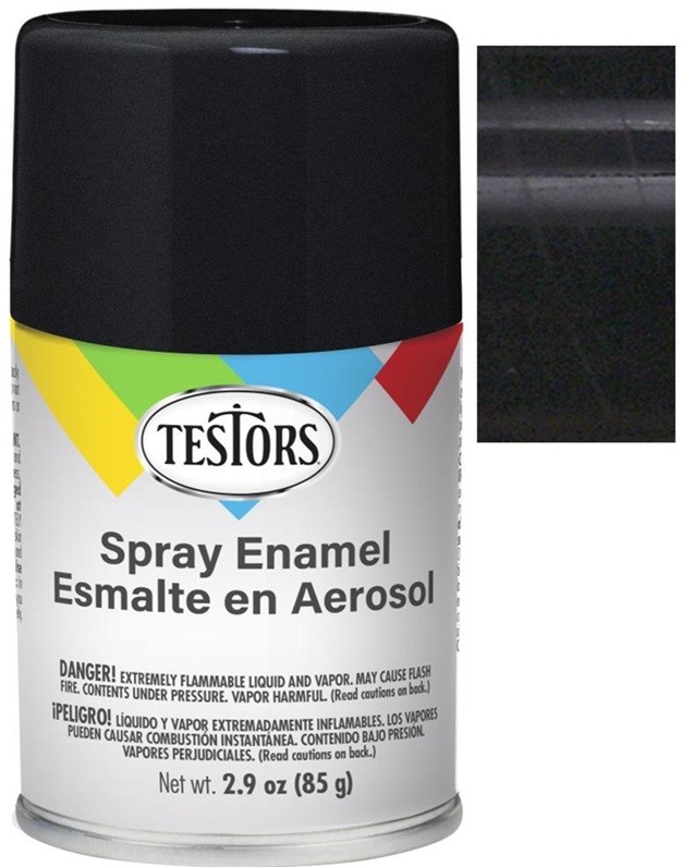 Testors All Purpose Spray Enamel 3oz Gloss Black