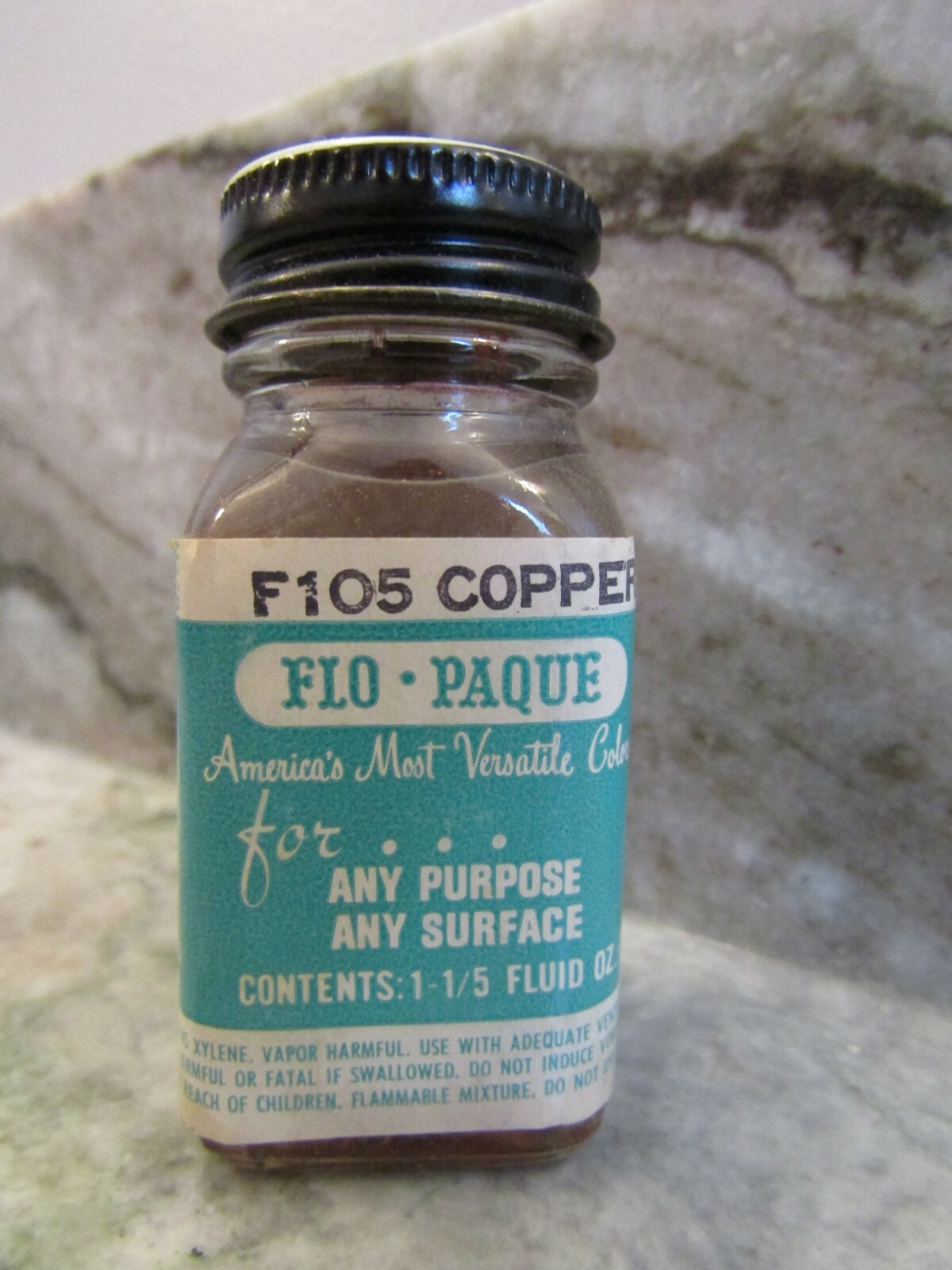 FLOQUIL / FLO PAQUE MODEL and HOBBY PAINT – 1oz 1 OUNCE – F105 COPPER