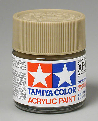 Tamiya Acrylic XF-60 Dark Yellow 3/4 oz Paint Jar 81360