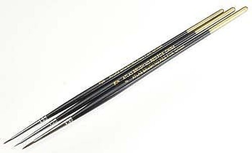 Atlas-Brush 3pc 10/0 5/0 #0 Red Sable Brush Set – #redfox