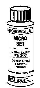 Microscale 104 All Scale Micro Set Decal Setting Solution — 1oz 29.6mL