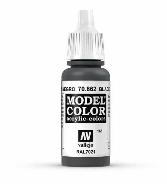 Vallejo Black Grey Model Color 17ml Acrylic Paint 70.862