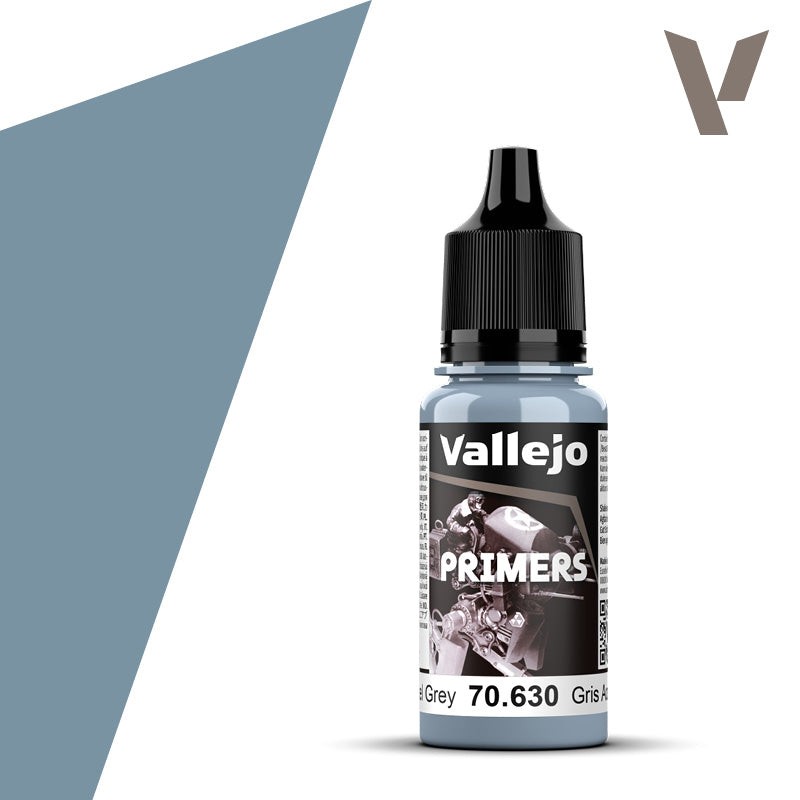 Vallejo Surface Primer 70.630 Steel Grey 18ml Bottle NEW