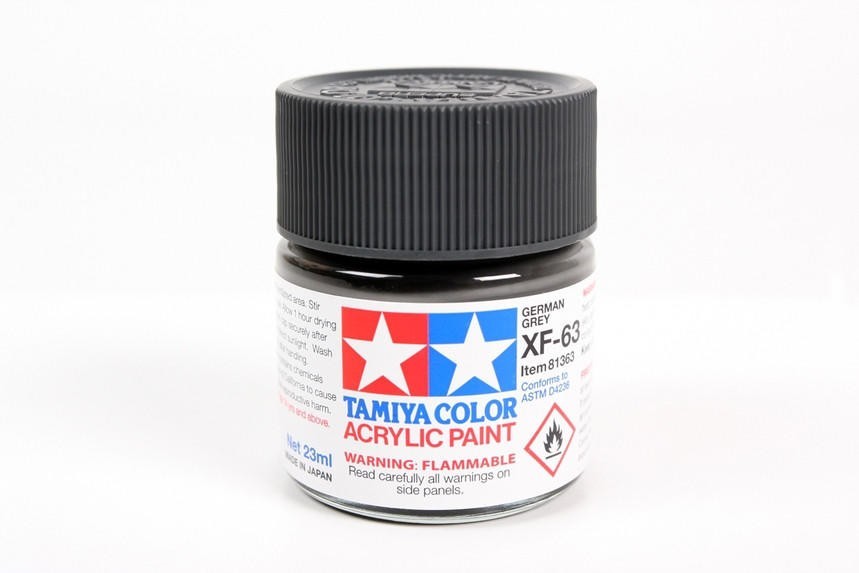 Tamiya 81363 XF-63 German Gray Acrylic Paint 23ml Large Bottle – US