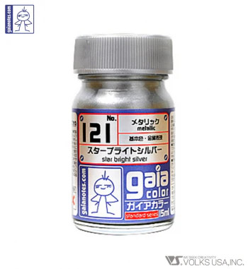 Gaia Color Lacquer GC121 Star Bright Silver 15ml
