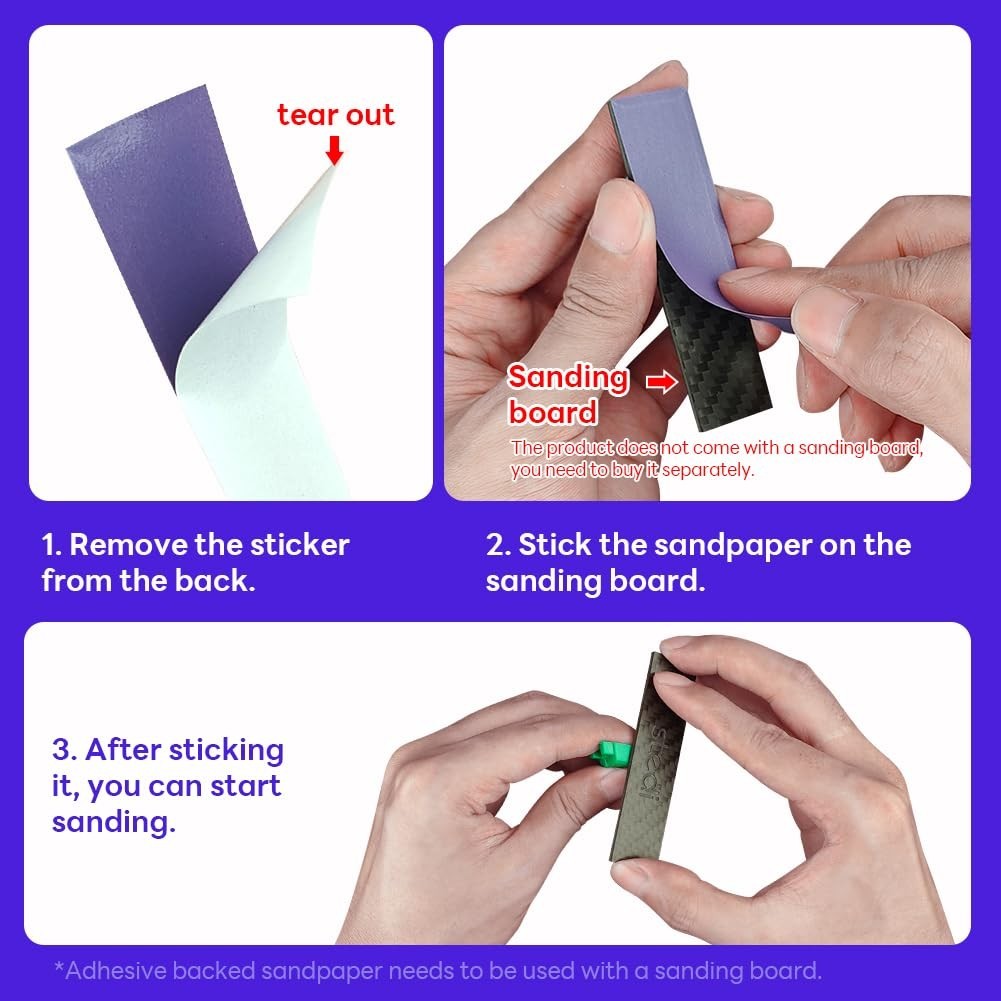 Model Sandpaper Ceramic Waterproof Reusable 400 600 800 Grit for Plastic
