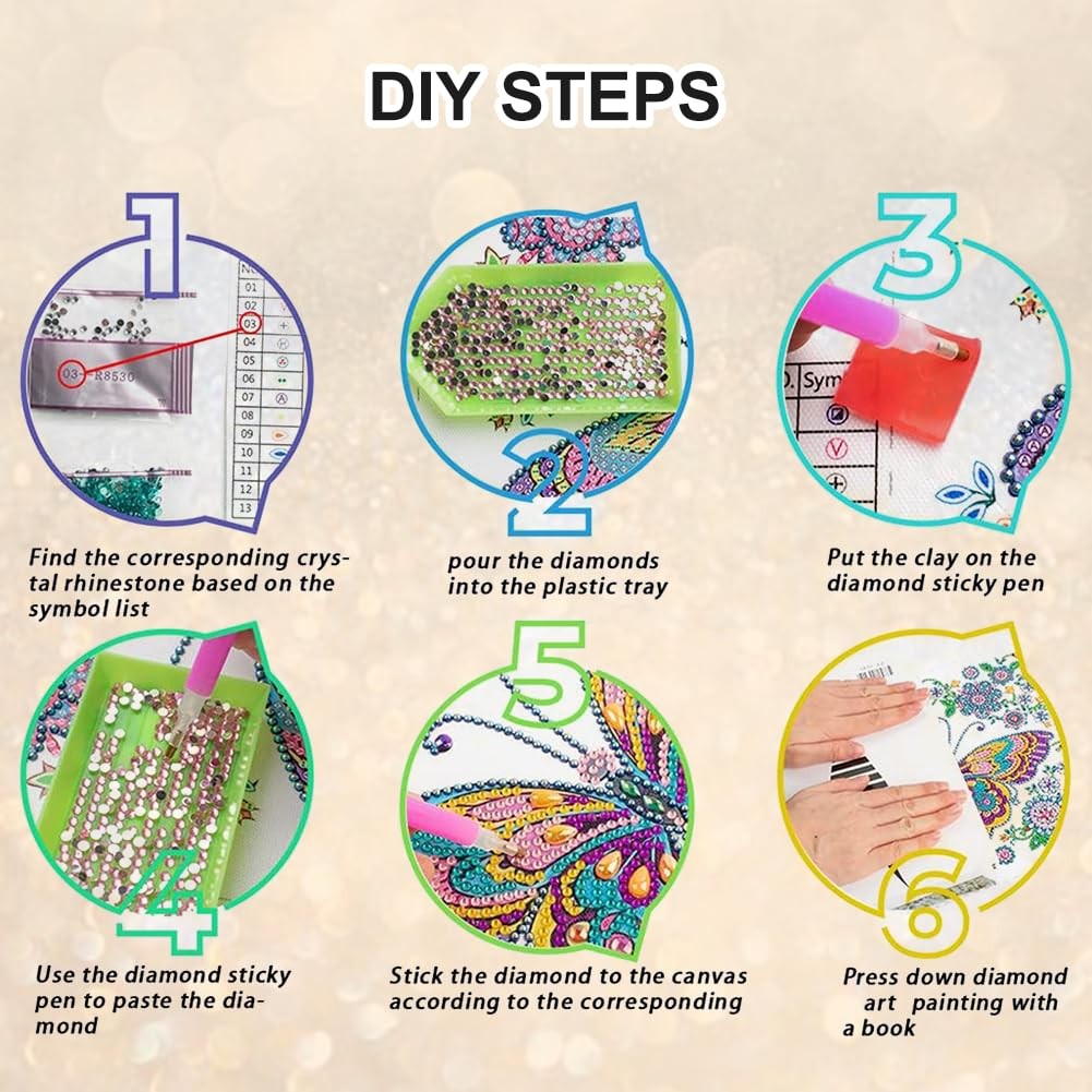 Squirrel Diamond Painting Kit for Adults 12 x 12 Inch 5D DIY