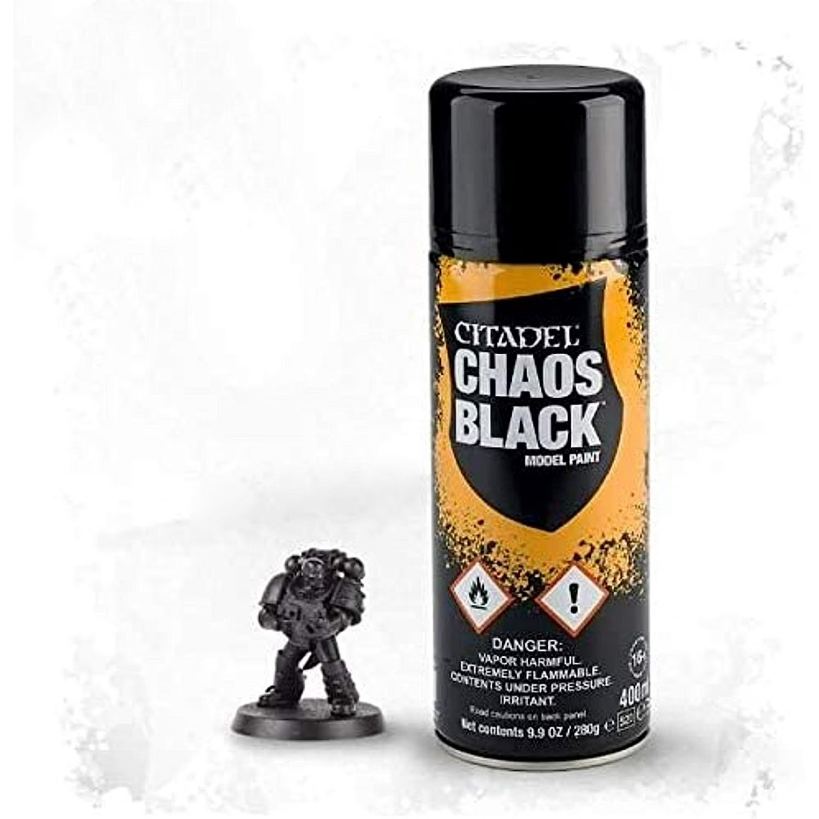 Citadel Spray Paint Chaos Black Warhammer 40k Age of Sigmar