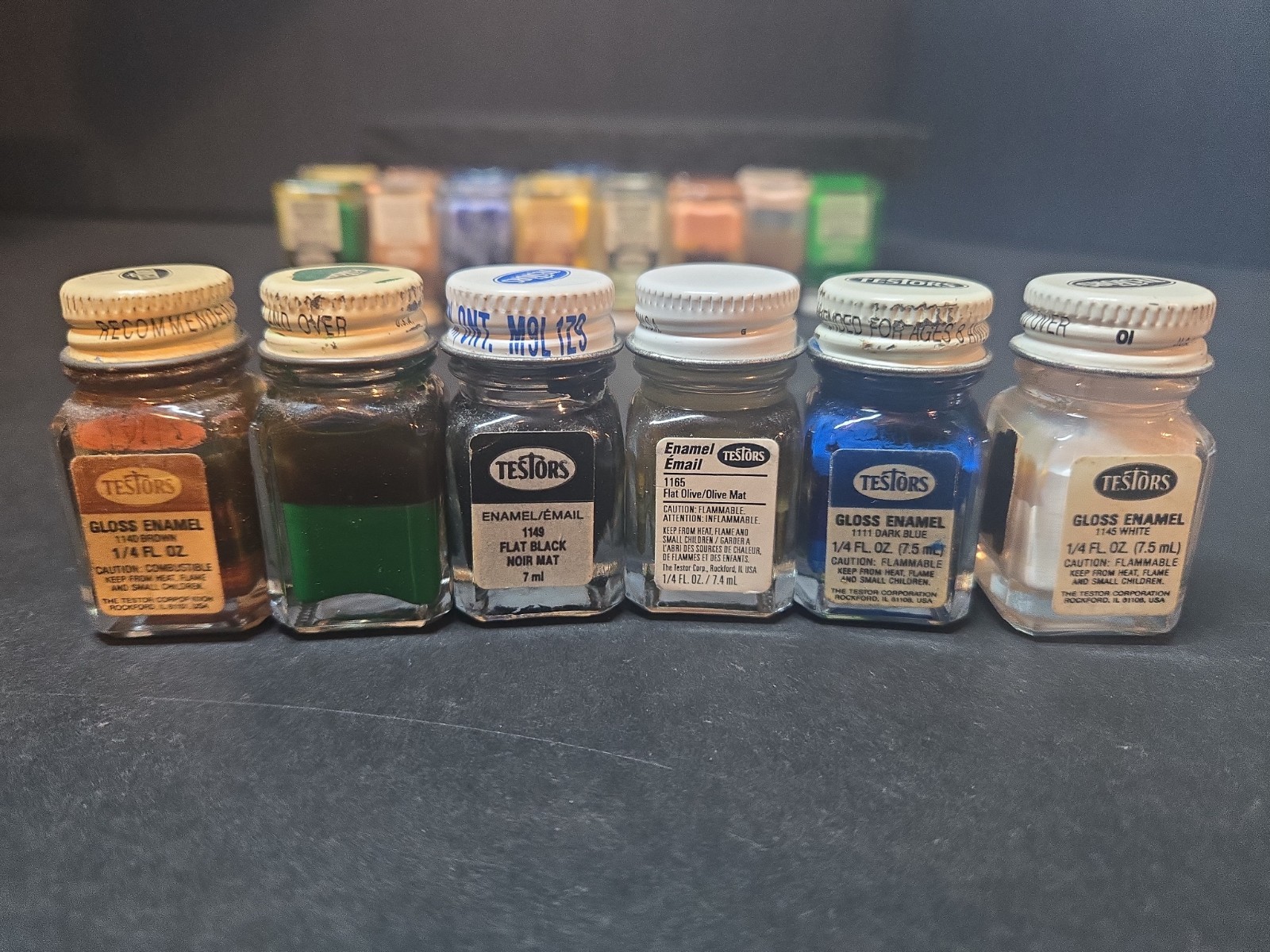 ACF Vintage Testors Enamel Paint 33 Pack Various Colors! See Details! US Seller