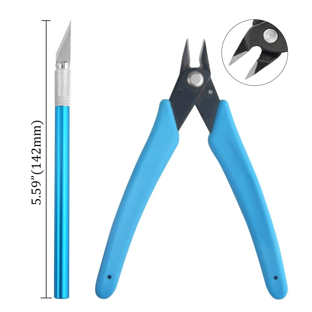 8 PCS Model Tools Kit Hobby Building Tools Craft Set Modeler Basic Tools