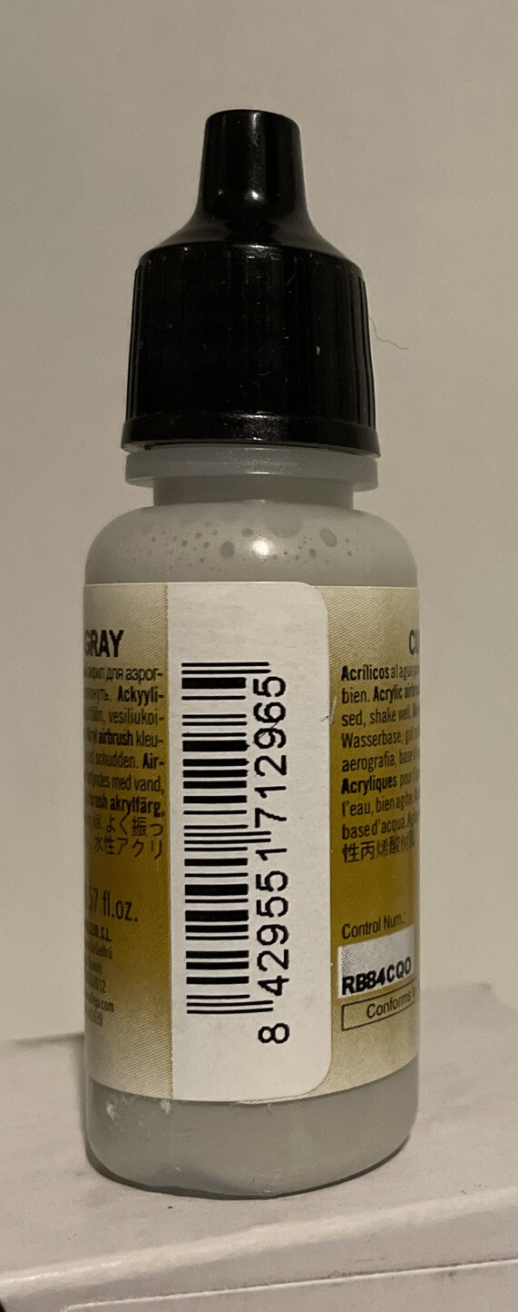 Vallejo Model Air acrylic paint 71.296, USAAF Light Gray 17ml..