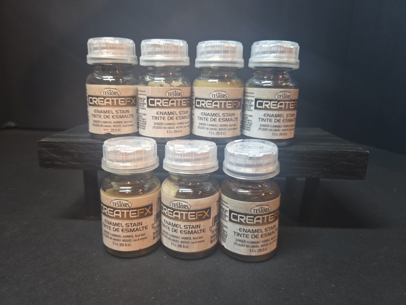 AEH Testors CreateFX Enamel Stain 29.5ml 7 Set See Details & Pictures! US Seller