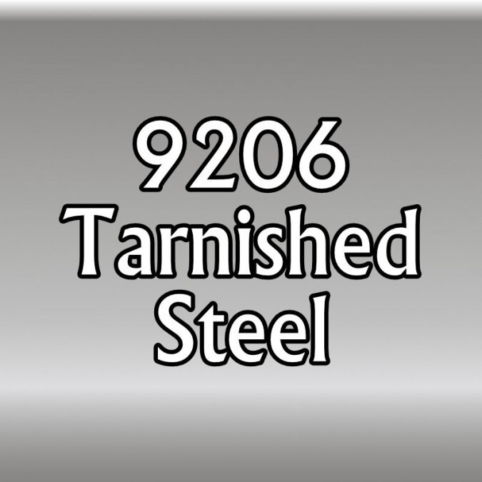 TARNISHED STEEL Reaper Miniatures Master Series Paints REM09206 (0.5 oz Bottle)