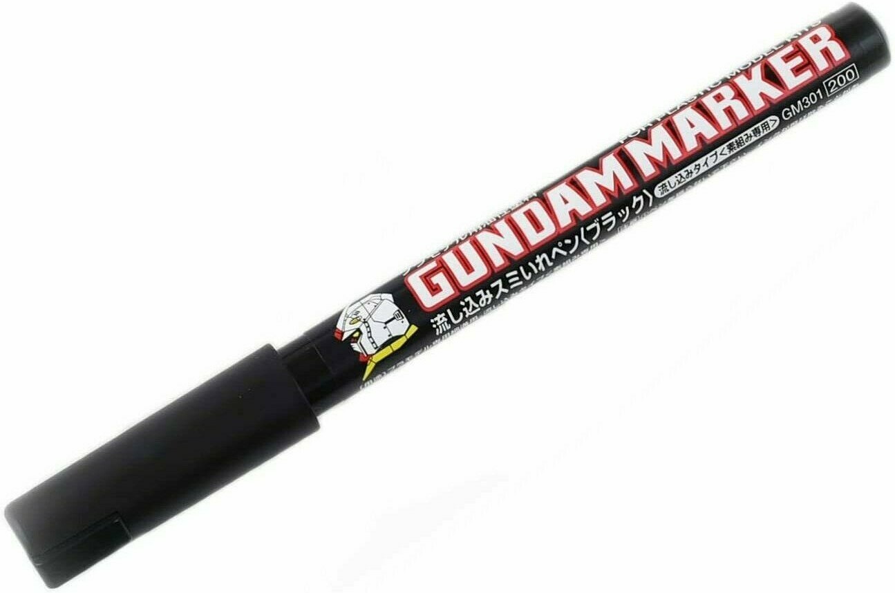 Gundam Marker Pour Type for Plastic Model Kit (BLACK) GM301