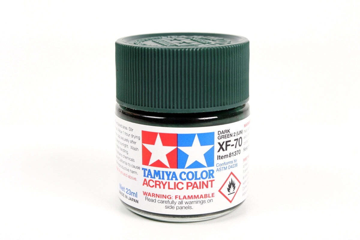 Tamiya 81370 XF-70 Dark Green 2 (IJN) Acrylic Paint 23ml TAM81370 – US