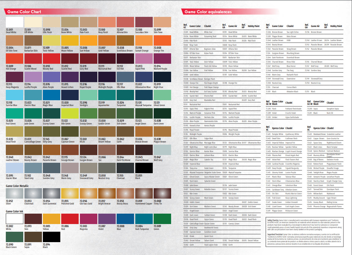 2025 Game Color + Xpress Paints 18ml by Acrylicos Vallejo – Many To Choose From!