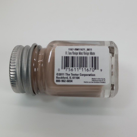 Testors Enamel Paint FL Tan Beige Matte Model Hobby 0.25oz 7.4ml 1167 RM116