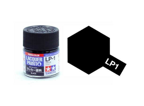 TAMIYA PAINT 82101 LP-1 BLACK [GLOSS] (Lacquer) 10ml