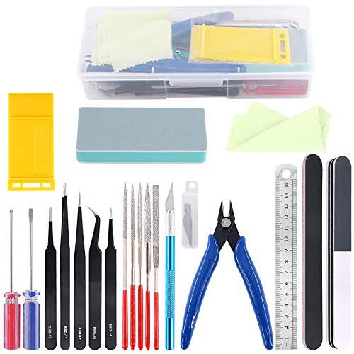 21 PCS Modeler Basic Tools Craft Set Hobby Building Tools Kit for Gundam Car Mod