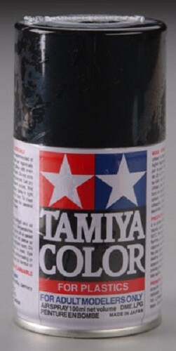 Tamiya TS-6 Matte Black 3 oz Spray Lacquer Paint 85006