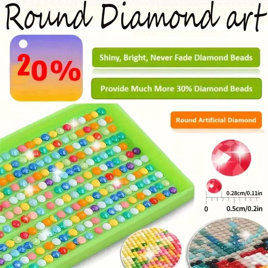 Cat Diamond Painting Kit for Adults,5D Animal Special Shaped Diamond Art Kits fo