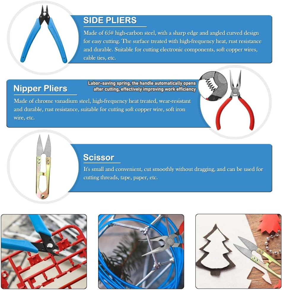 85 PCS Model Tools Kit Hobby Building Tool Craft Set Modeler Basic DIY Tools for