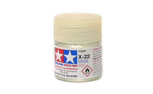 TAMIYA Model Color Acrylic Paint X-22 Clear Net 10ml 81522