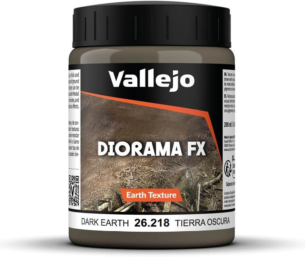 – Diorama FX Earth Textures | Dark Earth 200 Ml (6.76 Fl.Oz.) | Premium Acrylic