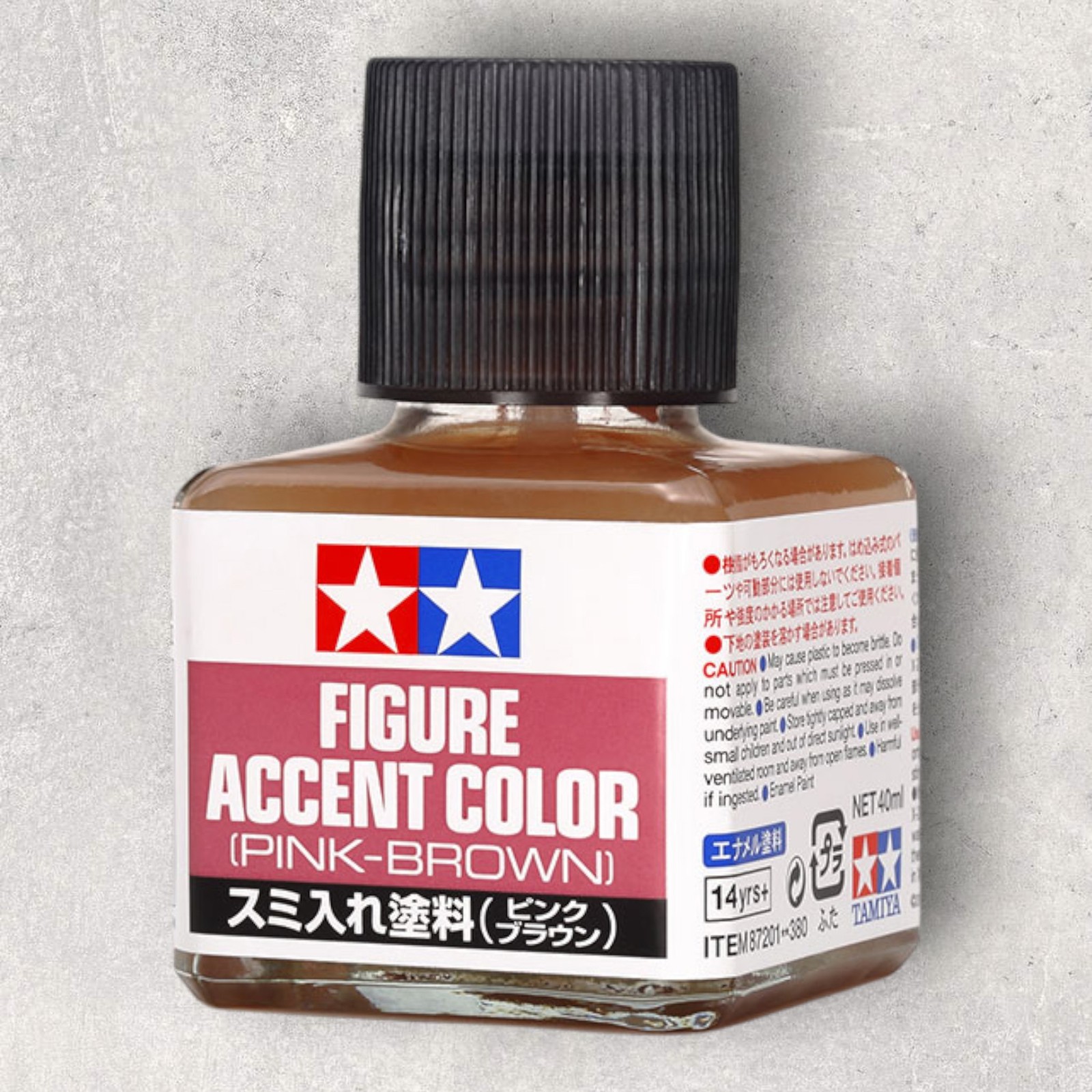Tamiya Panel Line Accent Color Pink-Brown (40ml) for Plastic Model Kits