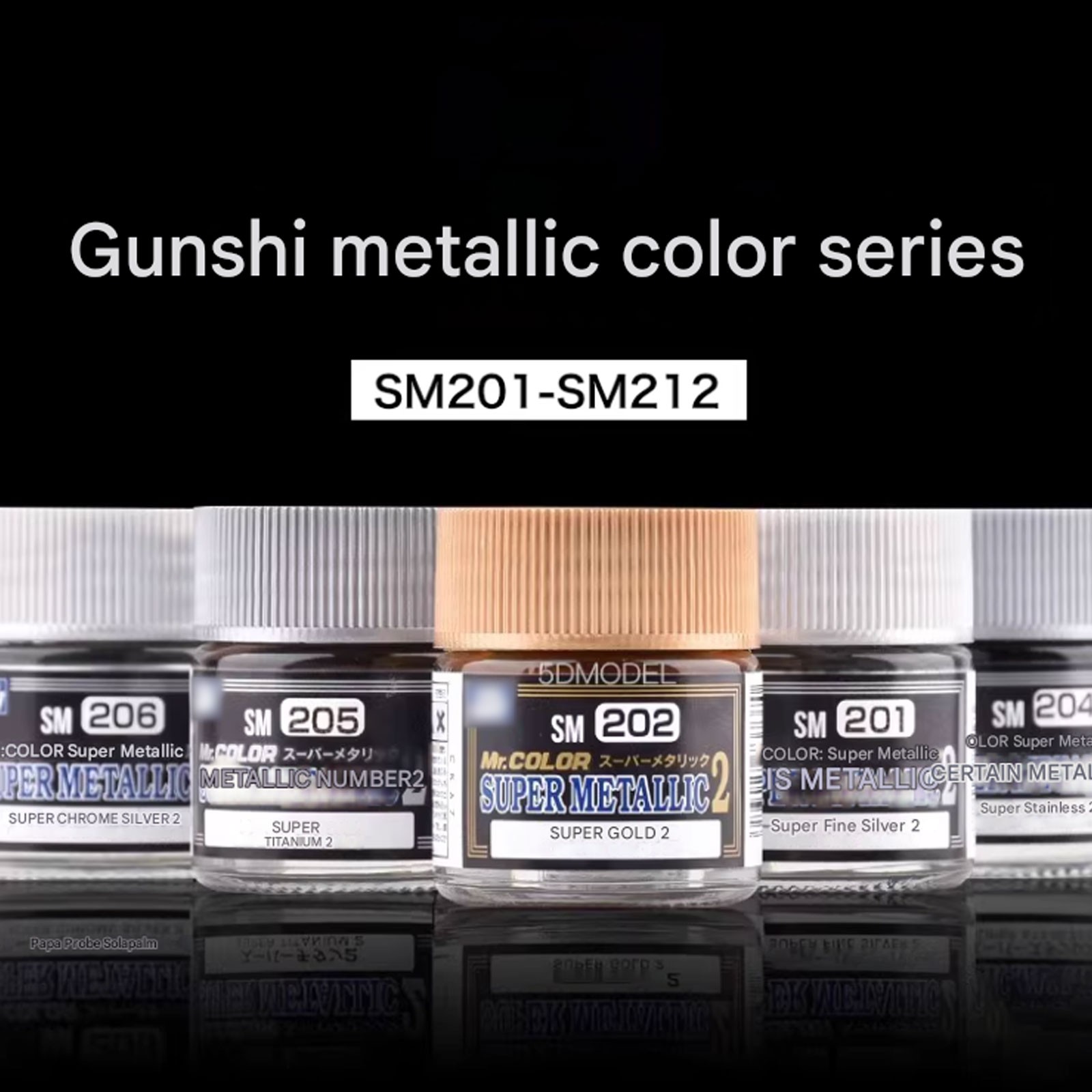 Mr.Hobby SM201~SM212 Mr.Color Super Metallic Color Model Paint 10ML 1