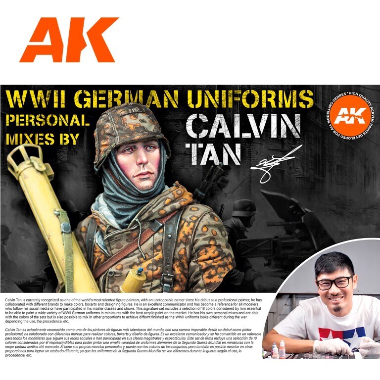 AK Interactive: WWII Uniforms – Signature Paint Set Calvin Tan – AK11759