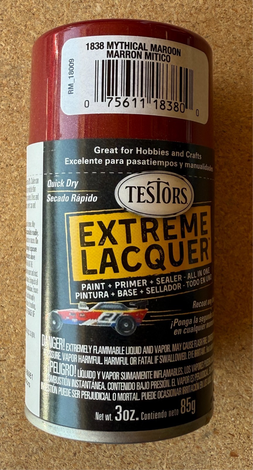 Testors Extreme Lacquer One Coat Lacquer and Enamel Spray Cans
