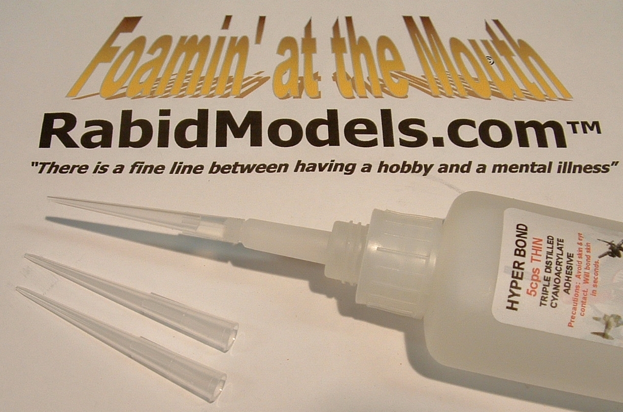 Disposable CA GLUE TIPS, 96 in rack Trim to fit glue bottles! Postage Included!