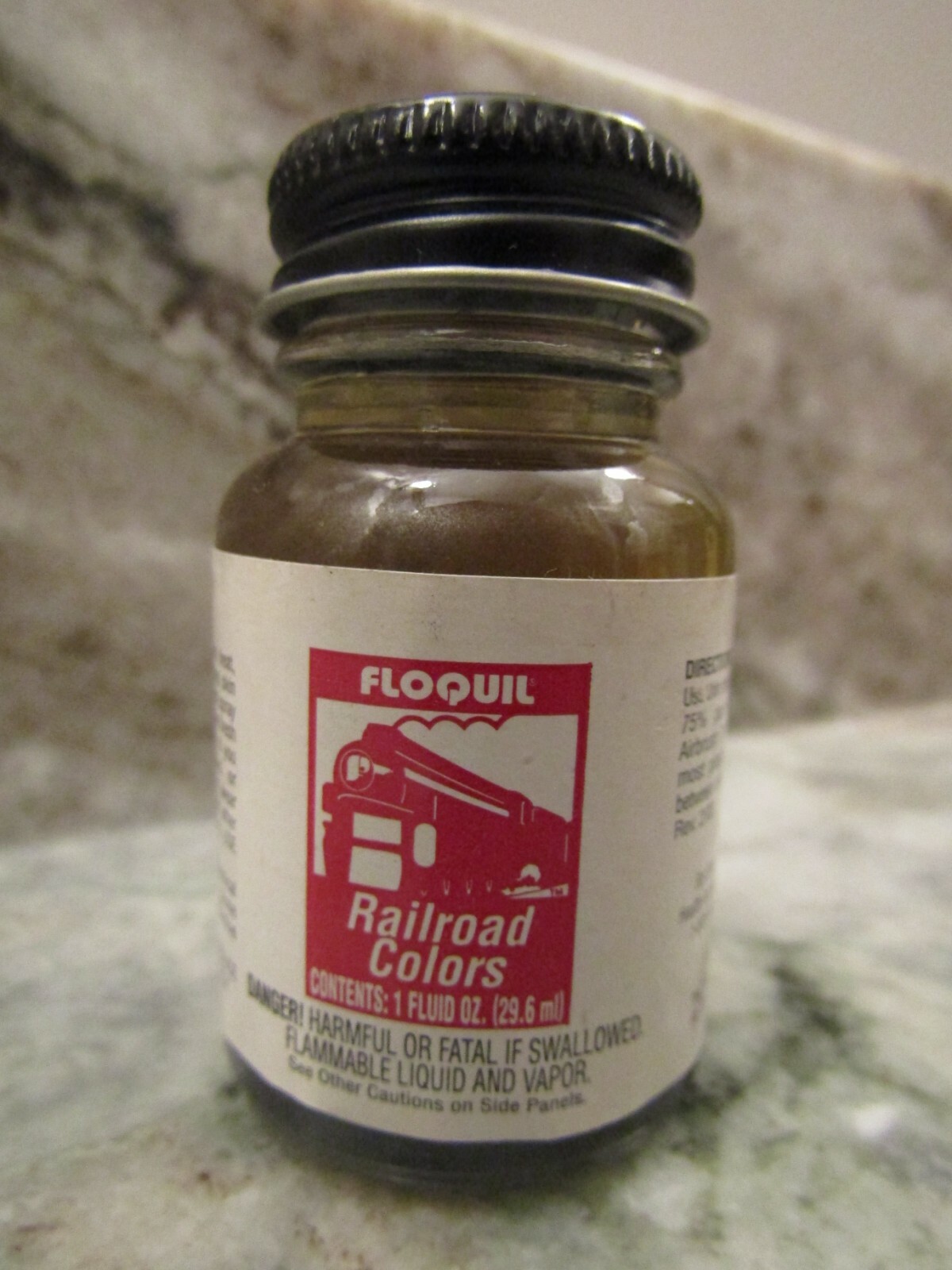 FLOQUIL RAILROAD COLORS MODEL PAINT – 1oz 1 oz OUNCE – GUN METAL