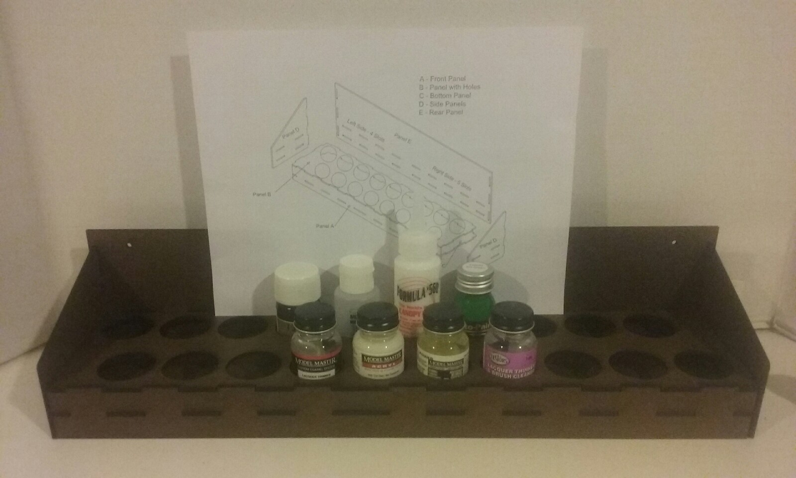 Motrak Models #85013, True Colors & Floquil paint rack