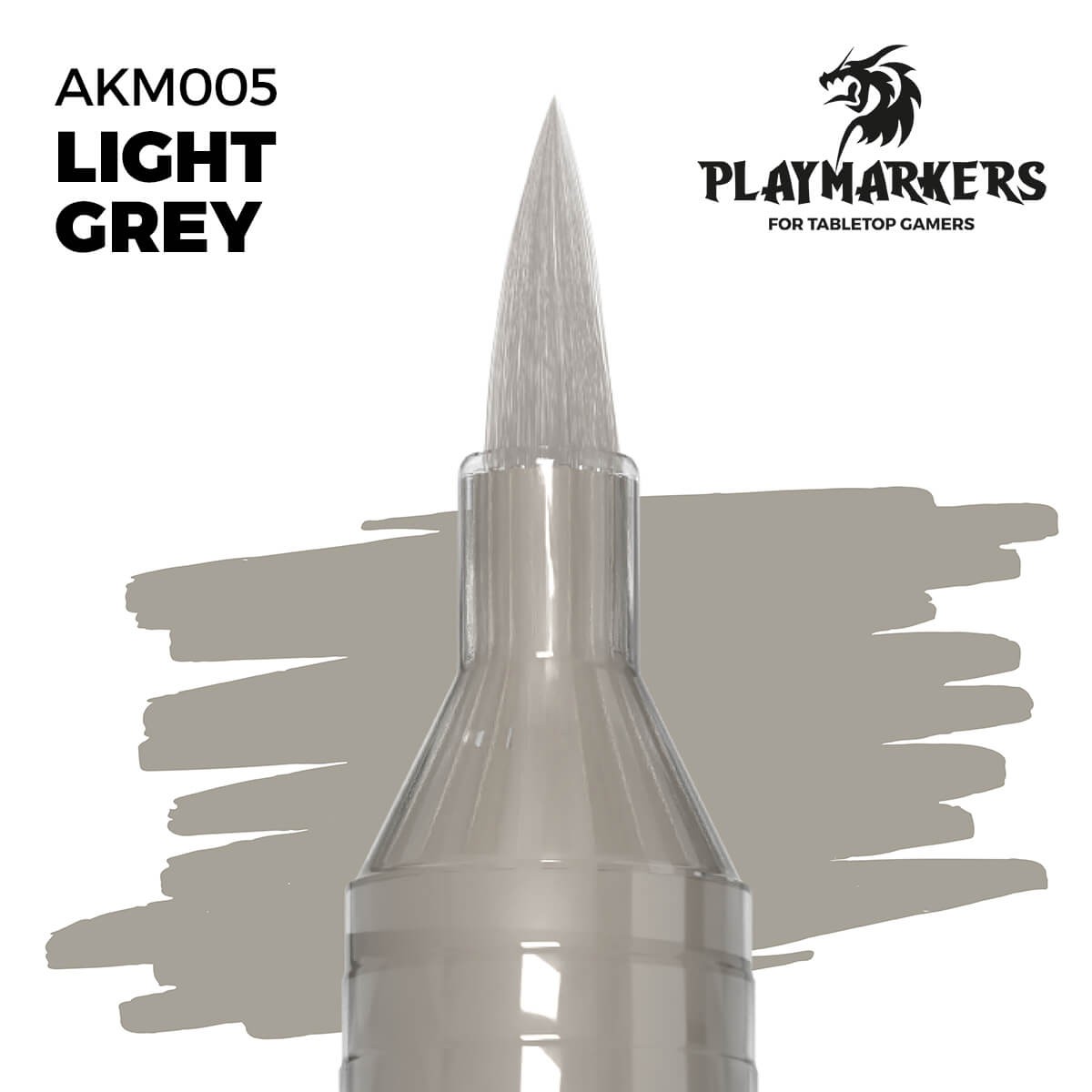 AK Interactive Playmarker Light Gray Paint Marker AKM005