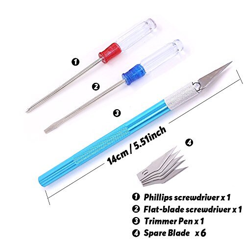 21 PCS Modeler Basic Tools Craft Set Hobby Building Tools Kit for Gundam Car Mod