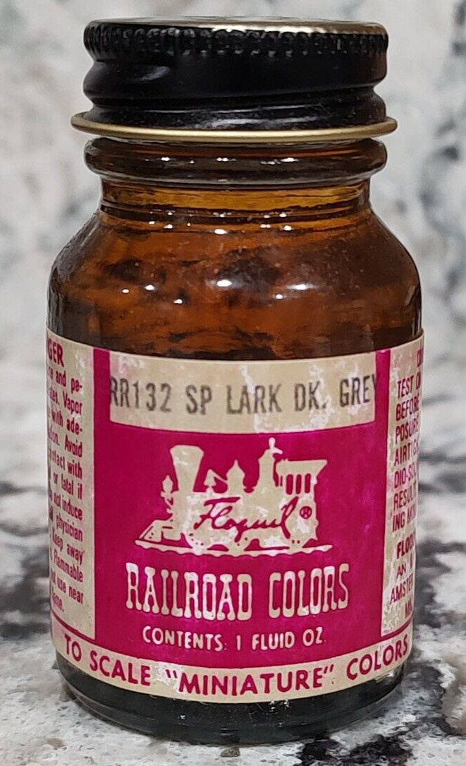 FLOQUIL RAILROAD COLORS MODEL PAINT 1 oz 1 OUNCE – RR132 SP LARK DARK GREY