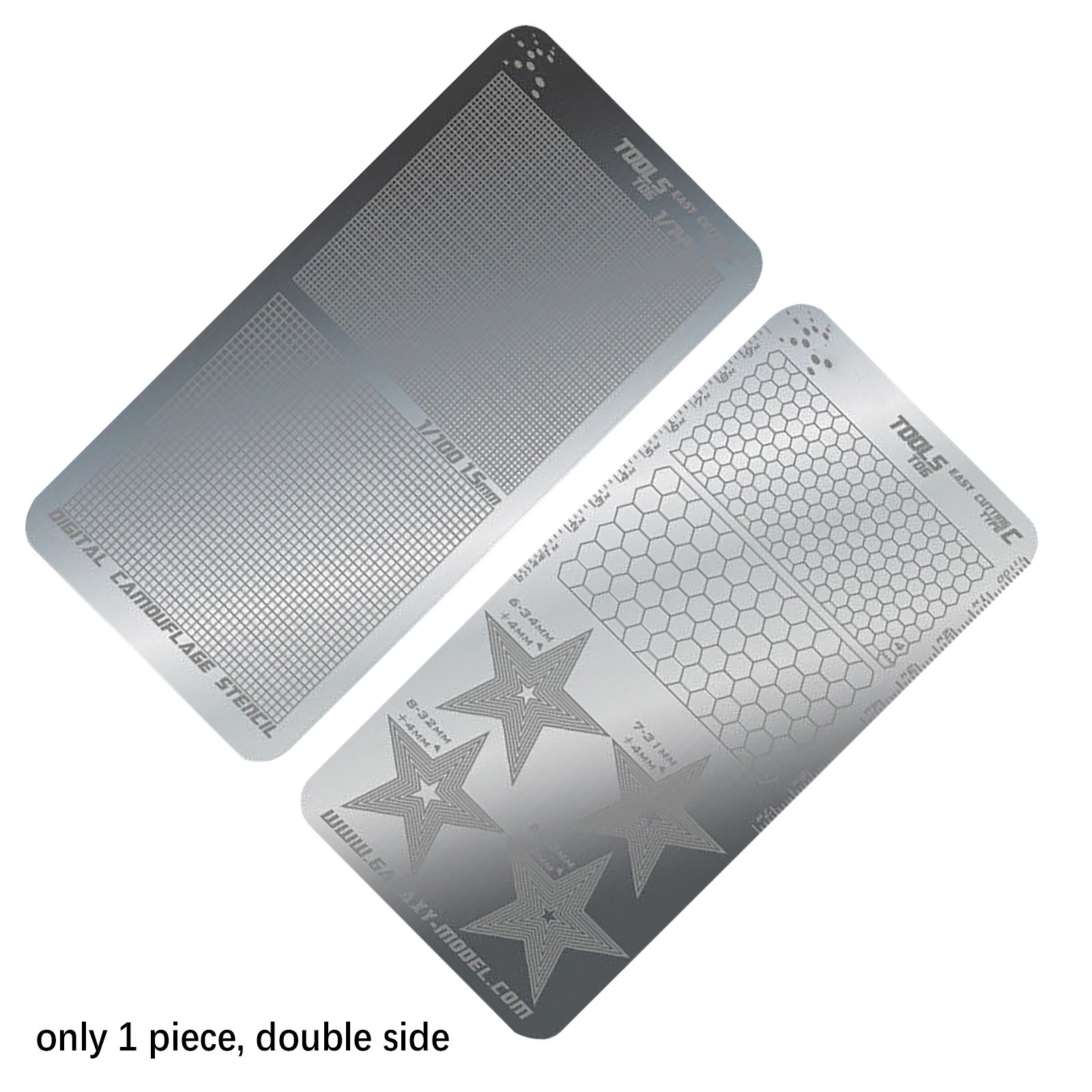 T06A03 Stainless Steel Masking Sheet Easy Cutting Type Board Hobby Tools Add