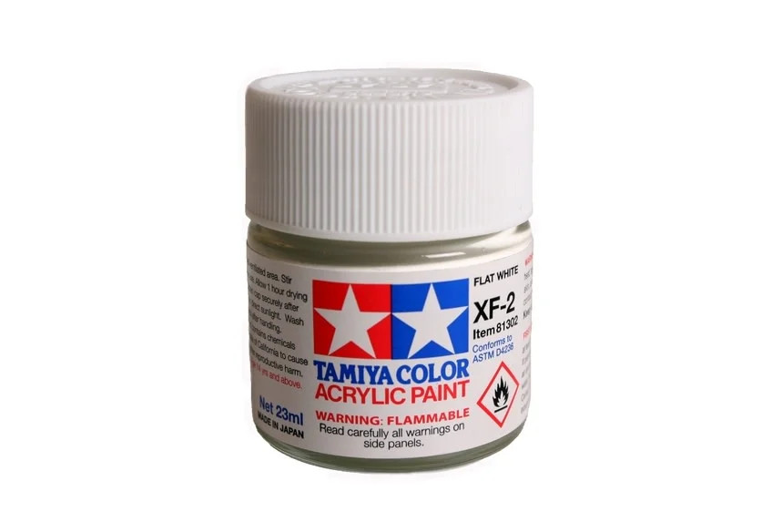 TAM81302 Tamiya Acrylic XF-2 Flat White 23ml
