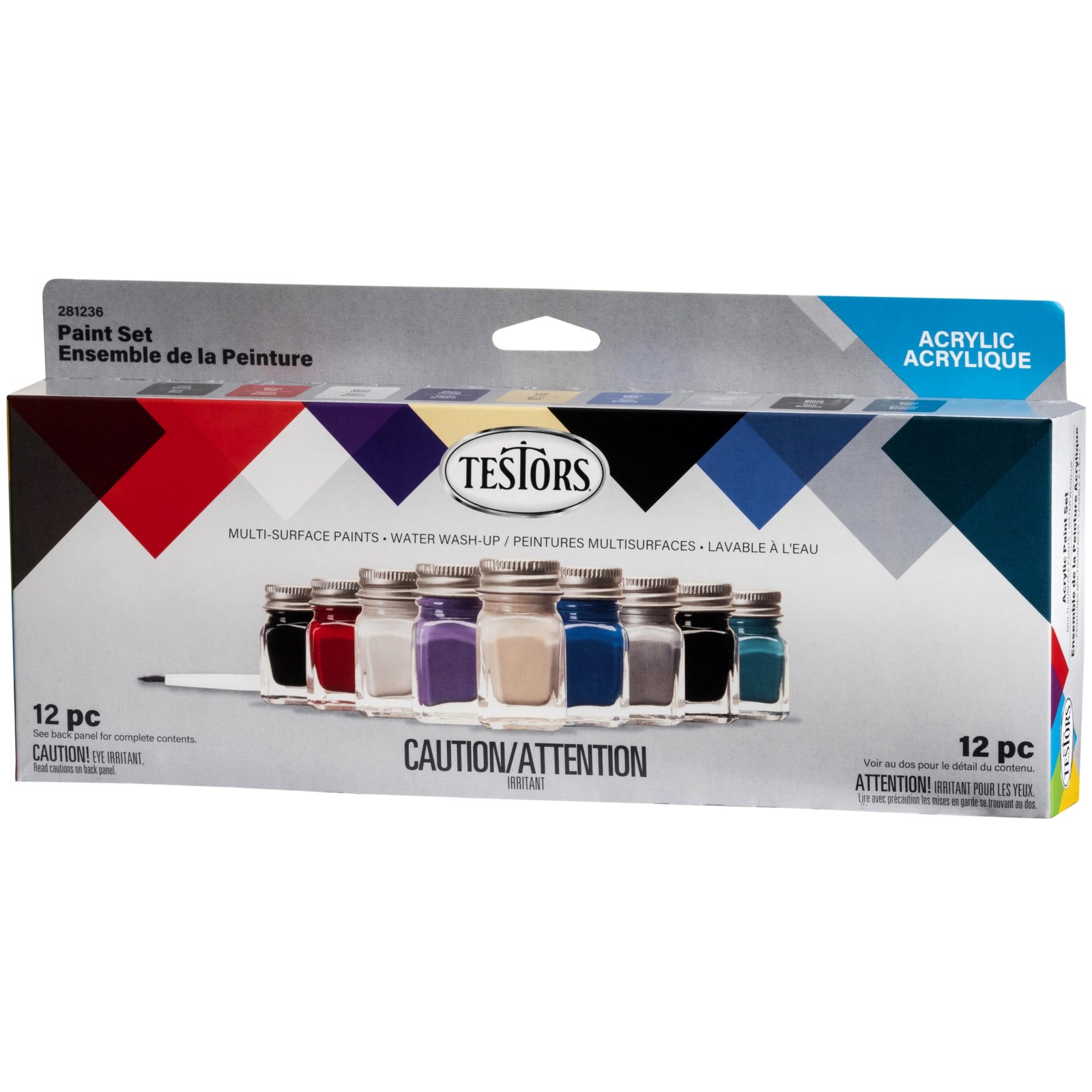 White Acrylic Auto Truck Paints Sets Art Crafts Modeling Paint 0.5 Liters