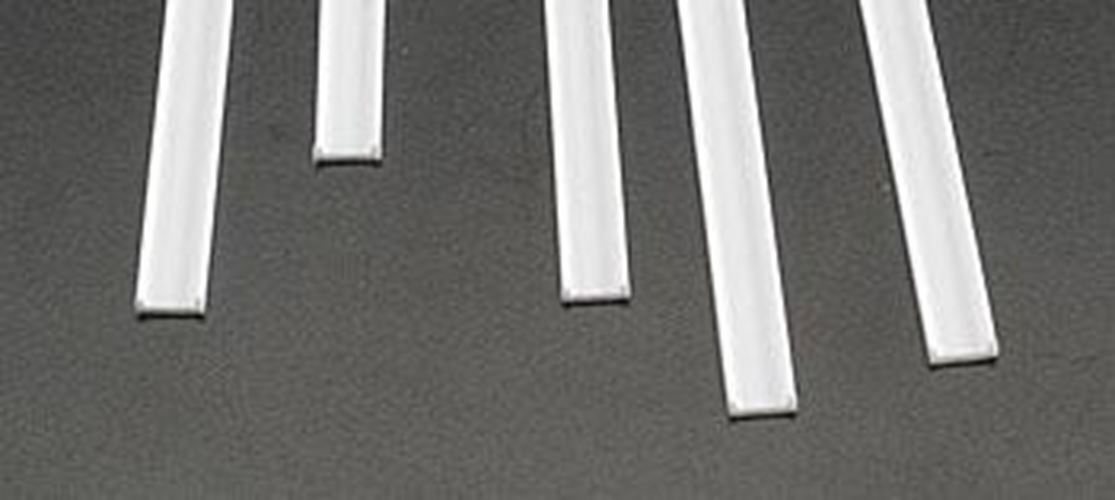 Plastruct 1/4 x 5/64 Fineline Channels Styrene 24 inches long x (5 pcs #90536 x