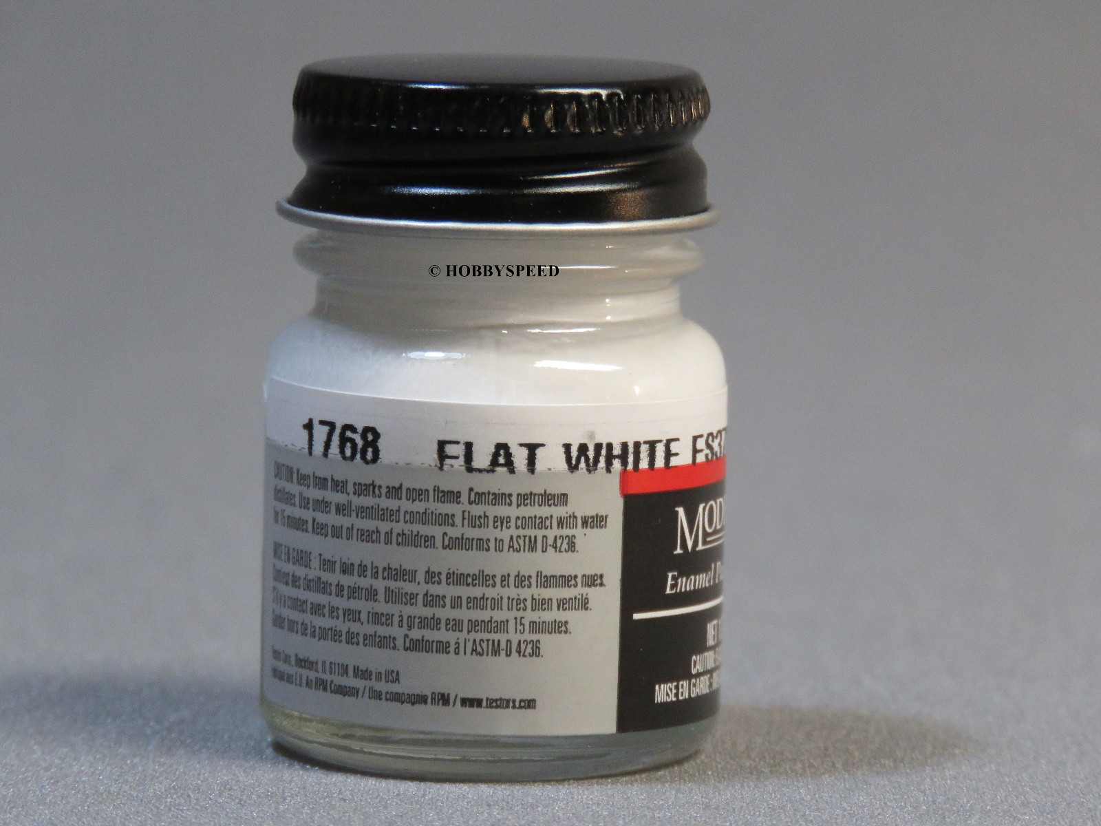 TESTORS PAINT MODEL MASTER FLAT WHITE 1/2oz 14.7ml plastic model car TES1768 NEW