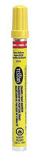Testors 1/3 oz Enamel Paint Marker Gloss Yellow – Hobby Paint Marker – #2514c